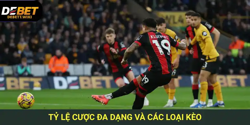 Tỷ lệ kèo tại thể thao Debet cao hơn mặt bằng chung, nhiều lựa chọn loại kèo hấp dẫn.